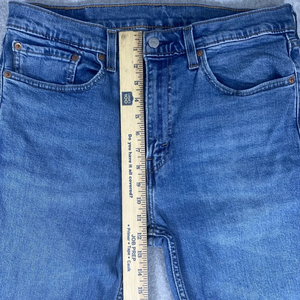 Levi's 505 Regular Fit Jeans Mens 34x30 Blue Straight Leg Stretch